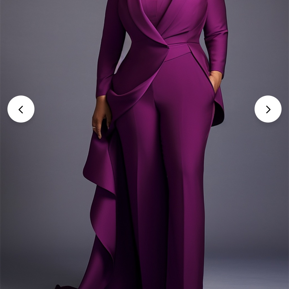 Elegant Purple Women's Two piece suit